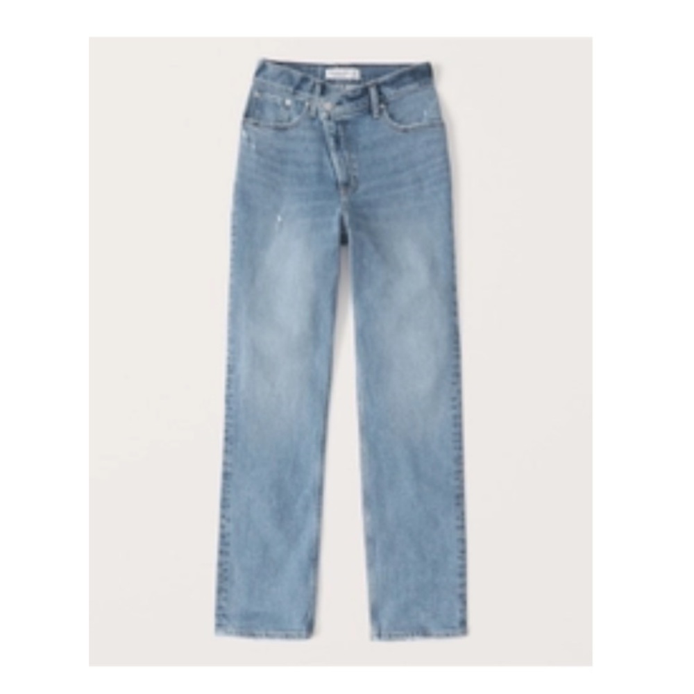 Abercrombie the 90s straight ultra high rise jeans